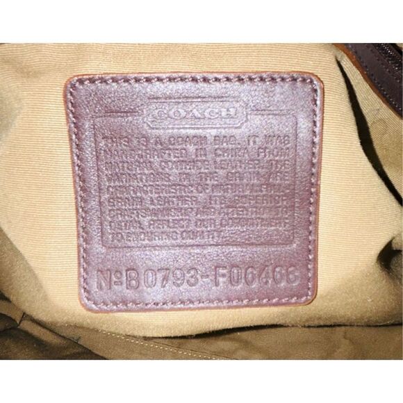 Coach Cream Leather Large Shoulder Bag Soho Double Front Pocket  With Wallet - Picture 6 of 10